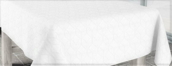 Mantel Antimanchas Jacquard MANNO BLANCO - Imagen 2