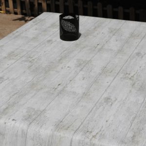 Mantel de HULE Económico LISTONES MADERA