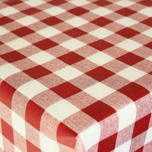 Mantel de HULE Económico VICHY ROJO