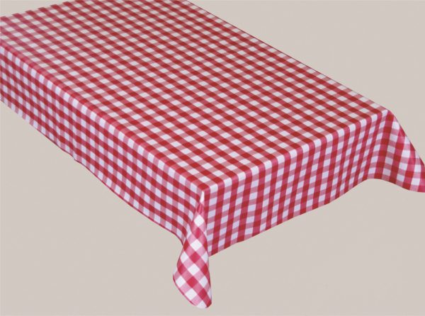 Mantel de HULE Económico VICHY ROJO - Imagen 2