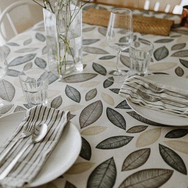 Mantel resinado Antimanchas RAOVAL brown - Imagen 4