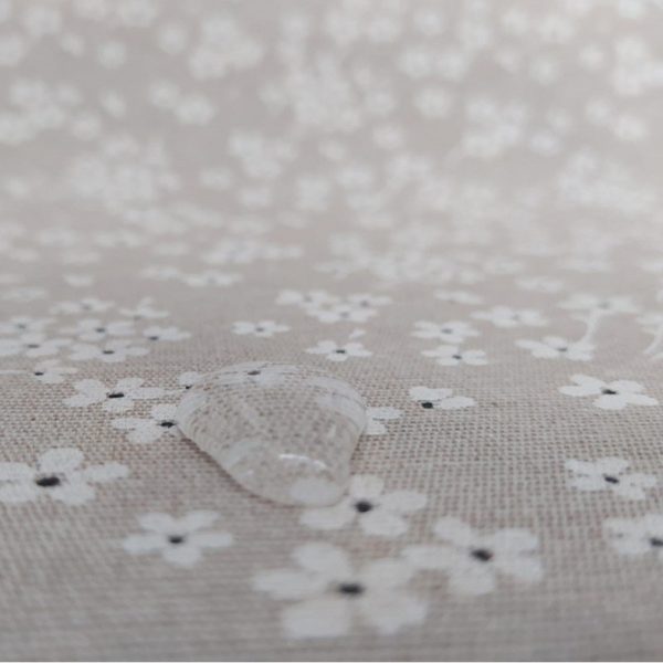 Mantel resinado Antimanchas MILFLORES Beige - Imagen 6