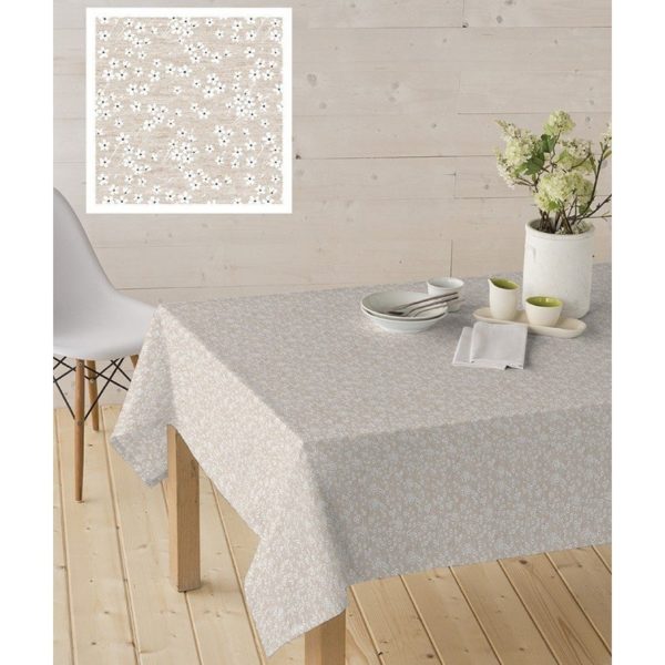 Mantel resinado Antimanchas MILFLORES Beige - Imagen 7
