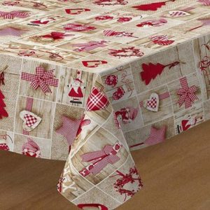 Mantel NAVIDAD resinado Antimanchas YUTE