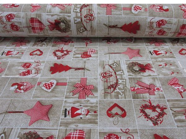 Mantel NAVIDAD resinado Antimanchas YUTE - Imagen 3