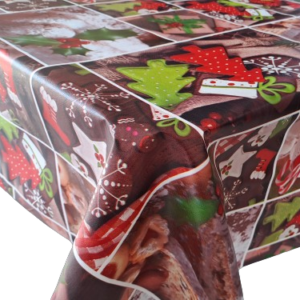Mantel de HULE Navidad Tree CHOCO