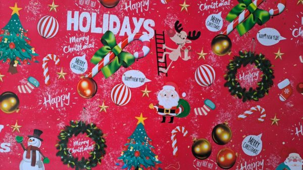 Mantel de HULE Navidad Fantasy ROJO - Imagen 3
