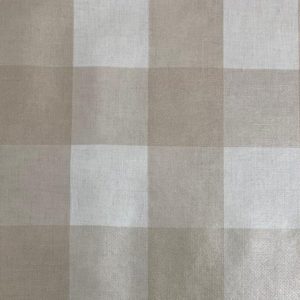 Mantel de HULE Económico CUADDRO BEIGE