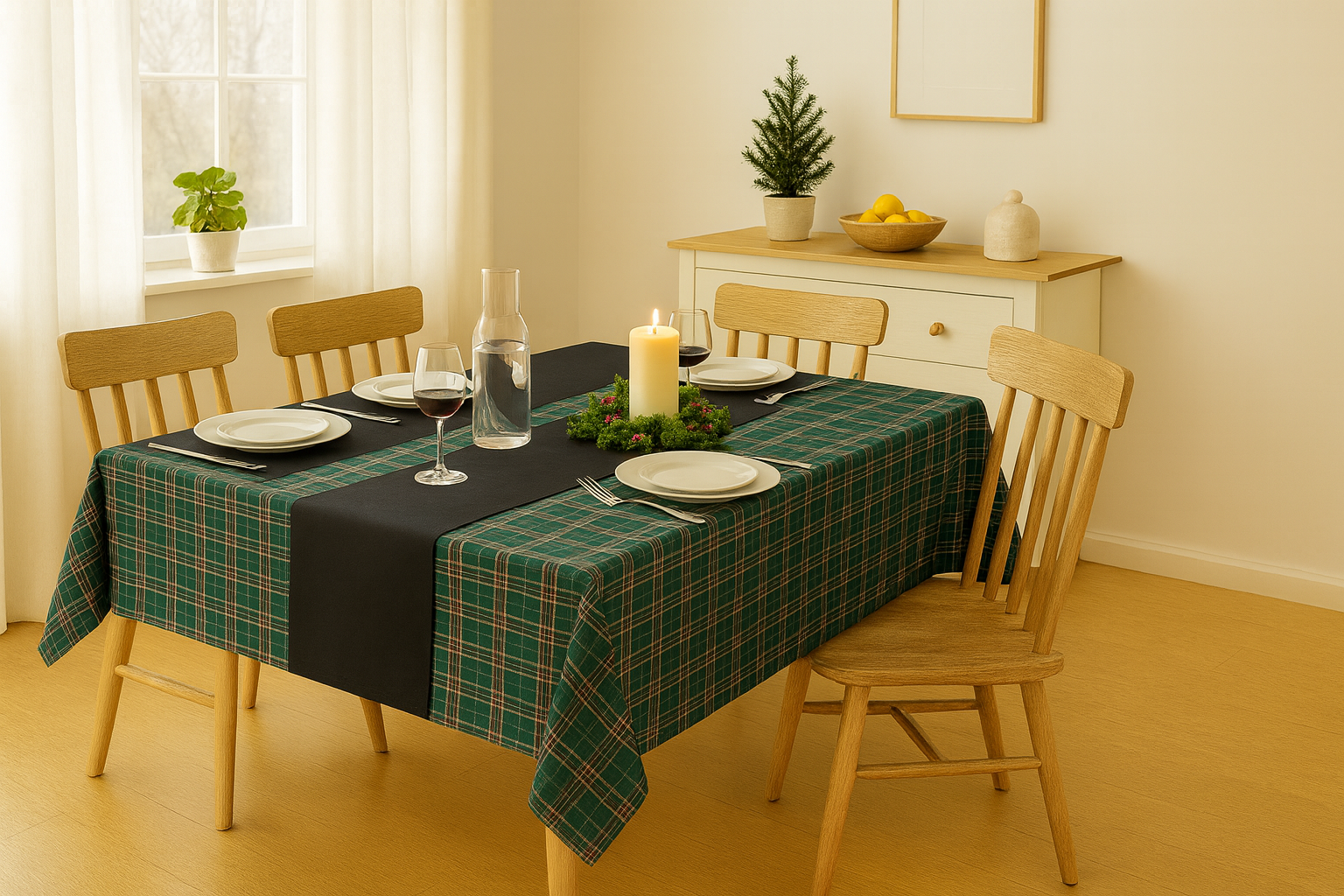 Caja regalo Navidad pack MANTEL + Camino de mesa - Imagen 8