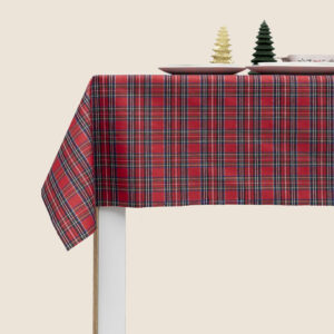 Mantel NAVIDAD resinado Antimanchas TARTÁN Rojo
