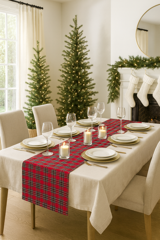 Caja regalo Navidad pack MANTEL + Camino de mesa - Imagen 10