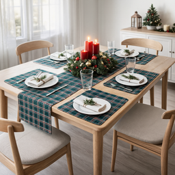 Caja regalo Navidad pack Camino de mesa + Salvamanteles - Imagen 5