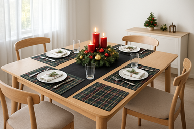 Caja regalo Navidad pack Camino de mesa + Salvamanteles - Imagen 7