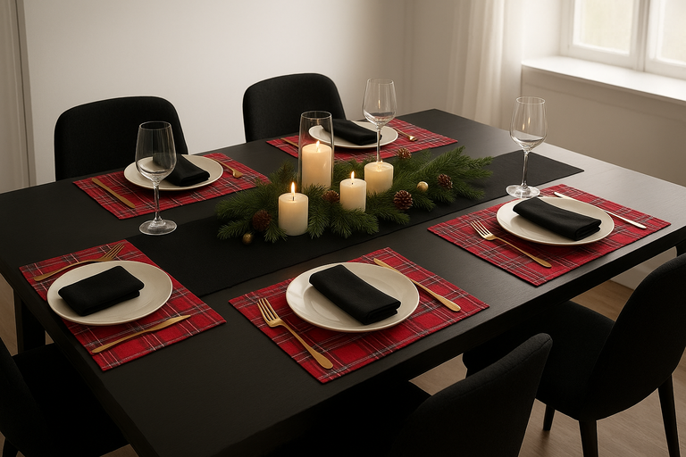 Caja regalo Navidad pack Camino de mesa + Salvamanteles - Imagen 10