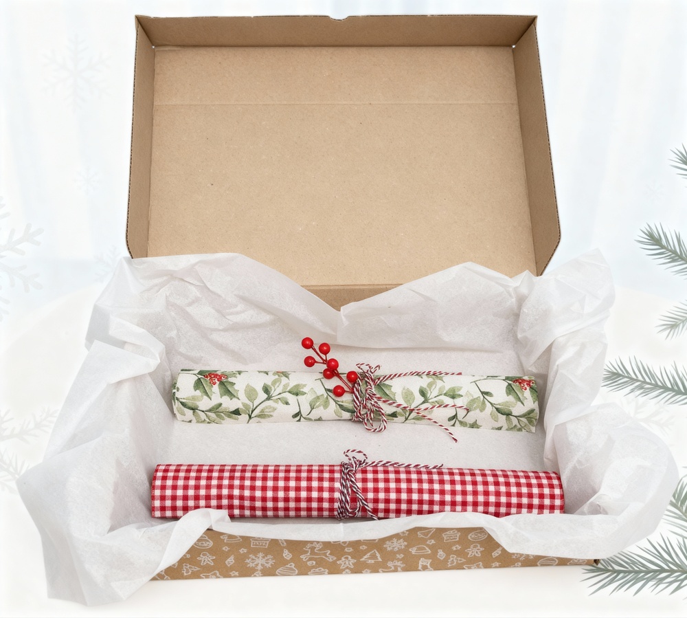 Caja regalo Navidad pack SALVAMANTELES